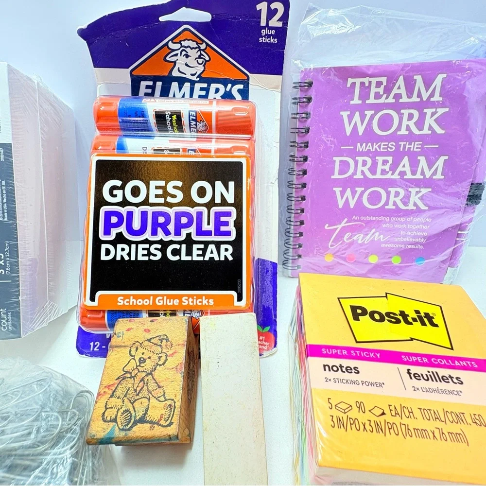 Amazing Office or school supplies bundle brand new items except for stamp